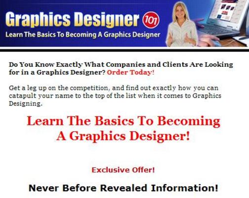 Product picture *NEW!* Learn The Basics To Becoming A Graphics Designer