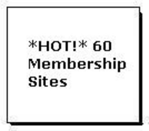 Product picture *HOT!* 60 Membership Sites