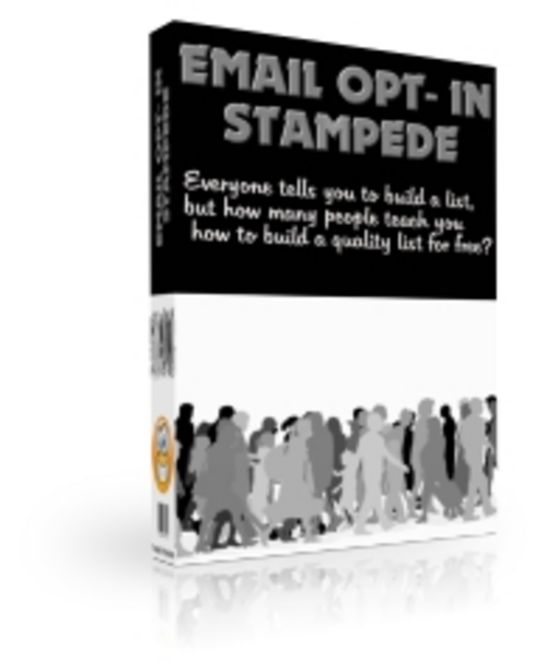 Product picture *HOT!* Email Opt In Stampede