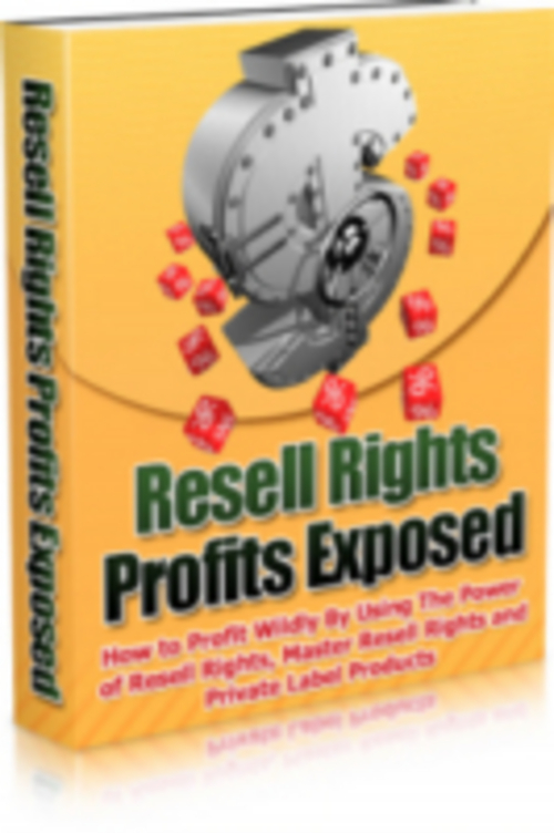 Product picture *HOT!* Resell Rights Profits Exposed Master Resell Rights