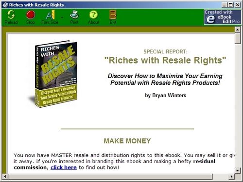 Product picture *NEW!* How To Get Rich With Resale Rights Products